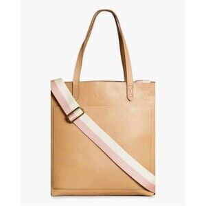 Madewell Leather Tote w/ Strap Crossbody Bucket Purse In Eaarthen Sand Women’s